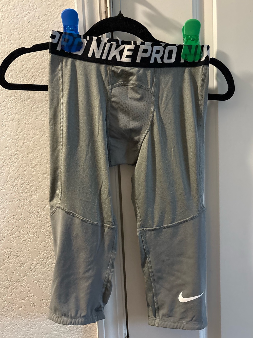 Nike Gray Pro Kids' Compression Leggings